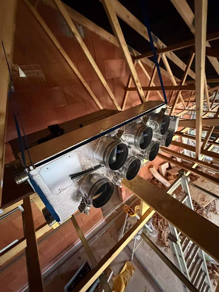 Caisson de répartition principal VMC double flux Châlons-en-Champagne